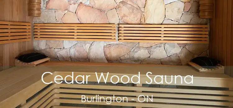  Cedar Wood Sauna Burlington - ON