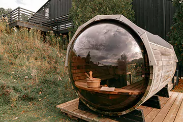 panoramic view sauna in Burlington, ON