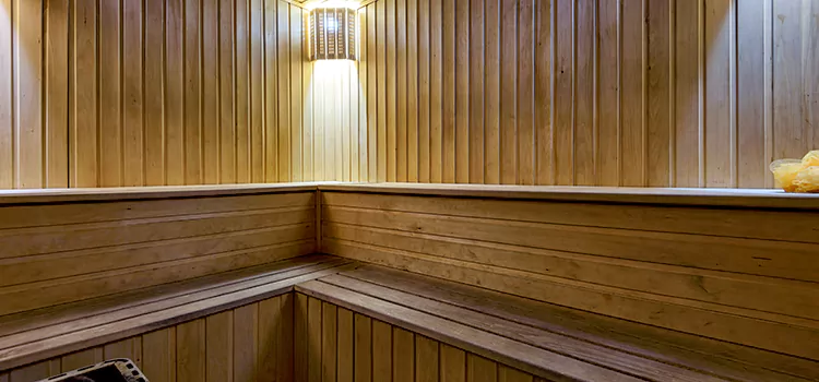 Modern Outdoor Sauna  Setup in Burlington, Ontario
