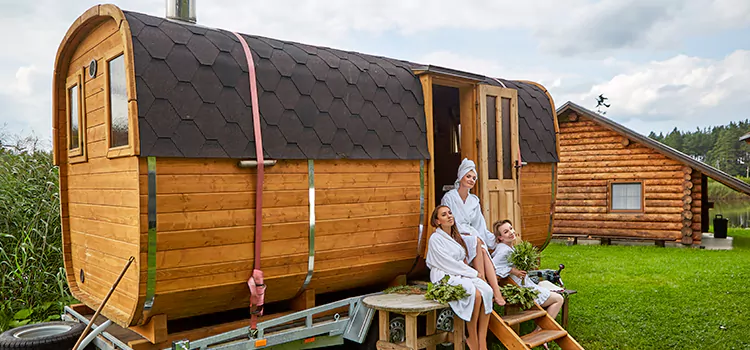 Residential Outdoor Cabin Sauna Construction in Burlington, Ontario