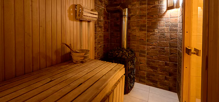 Traditional Sauna Cabin Conversion in Burlington, Ontario