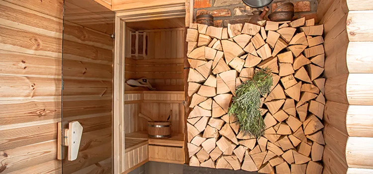Eucalyptus Wood Sauna Walls Repair And Installation in Burlington, ON