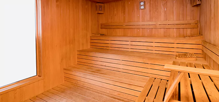 Custom Hemlock Wood Sauna Construction in Burlington, Ontario