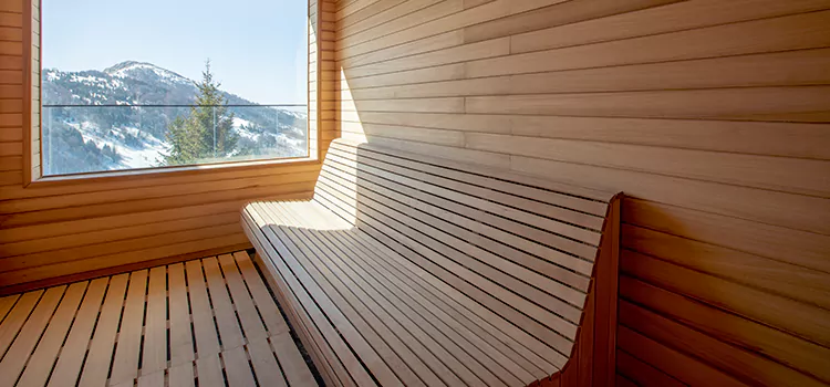 Luxury Pine Wood Sauna Restoration and Refurbishment in Burlington, ON